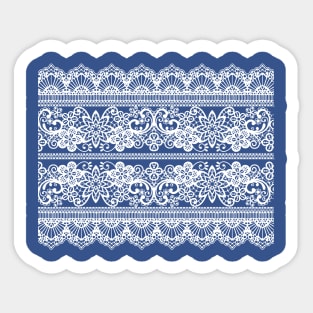 White Lace Sticker